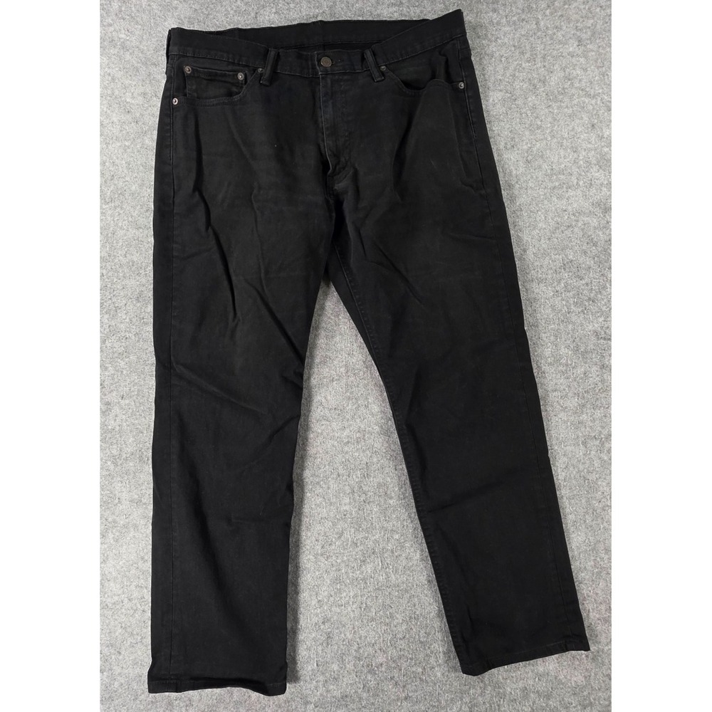 Levis 541 Jeans Mens Measured 36 x 30 Black Tapered Stretch Denim Zip Fly